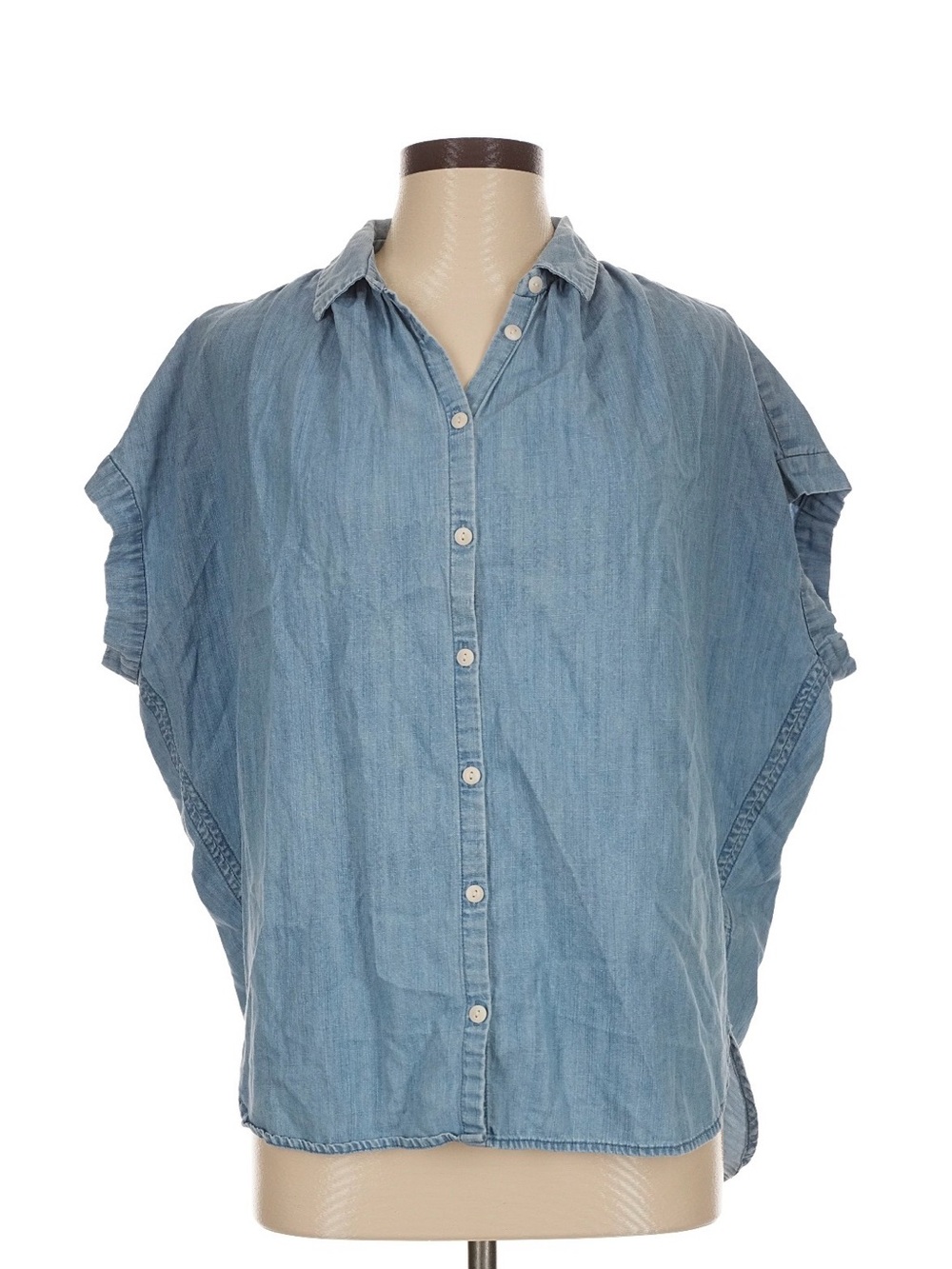 Madewell Denim Button-Front Women's Top